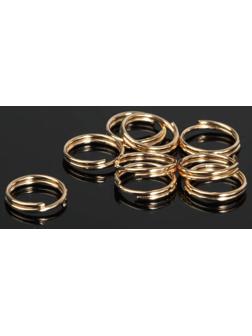 Кольцо соединительное двойное 0,9см (набор 50 гр, ±310 шт) СМ-1028, цвет золото