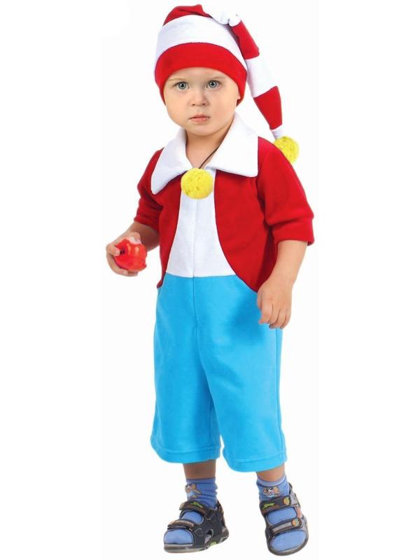 Карнавальный костюм «Буратино» от 1,5-3-х лет, велюр