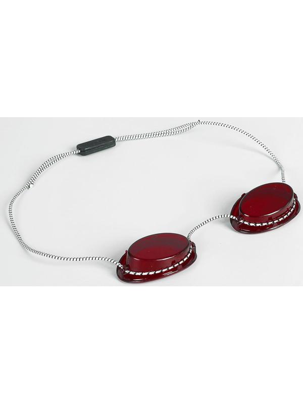 Очки для солярия, цвет красный