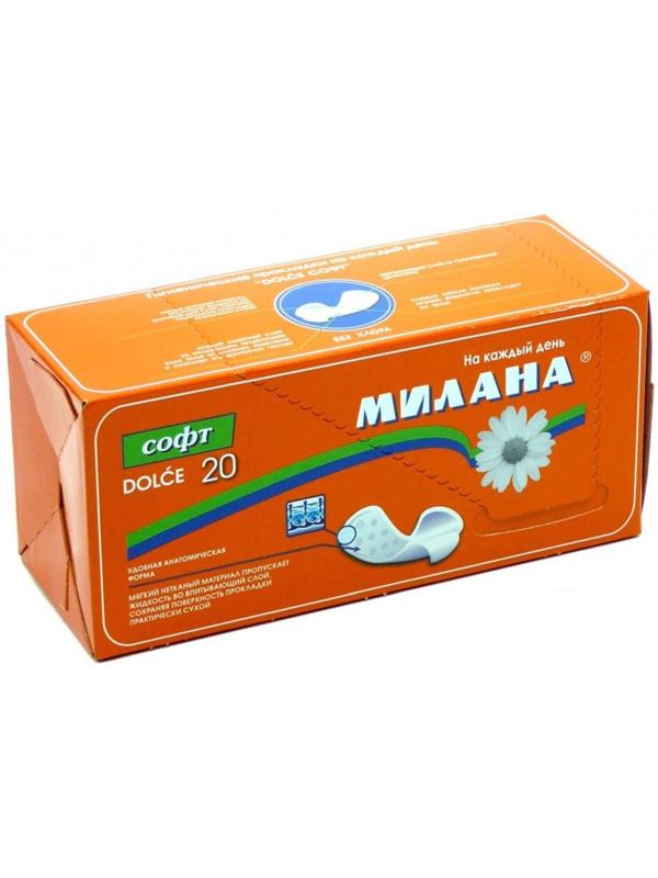 Прокладки ежедневные, Милана, Dolce Софт, 20 шт