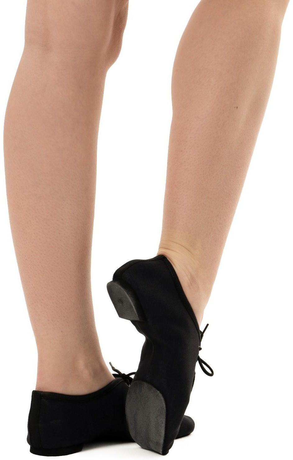 Джазовки тканевые, длина по стельке 21,5 см, цвет чёрный