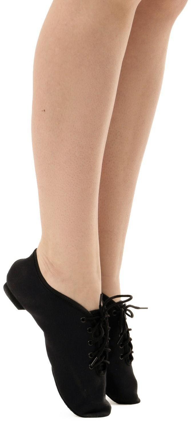 Джазовки тканевые, длина по стельке 22,5 см, цвет чёрный