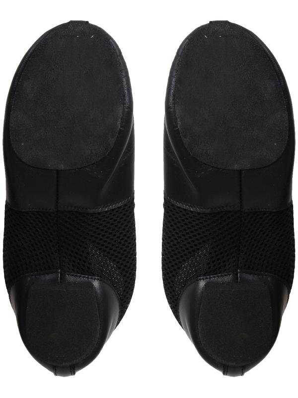 Джазовки «Спорт», натуральная кожа, с сеткой, длина по стельке 20,5 см, цвет чёрный