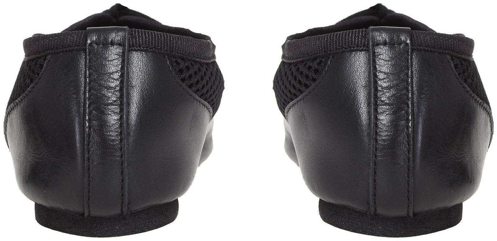 Джазовки «Спорт», натуральная кожа, с сеткой, длина по стельке 22 см, цвет чёрный