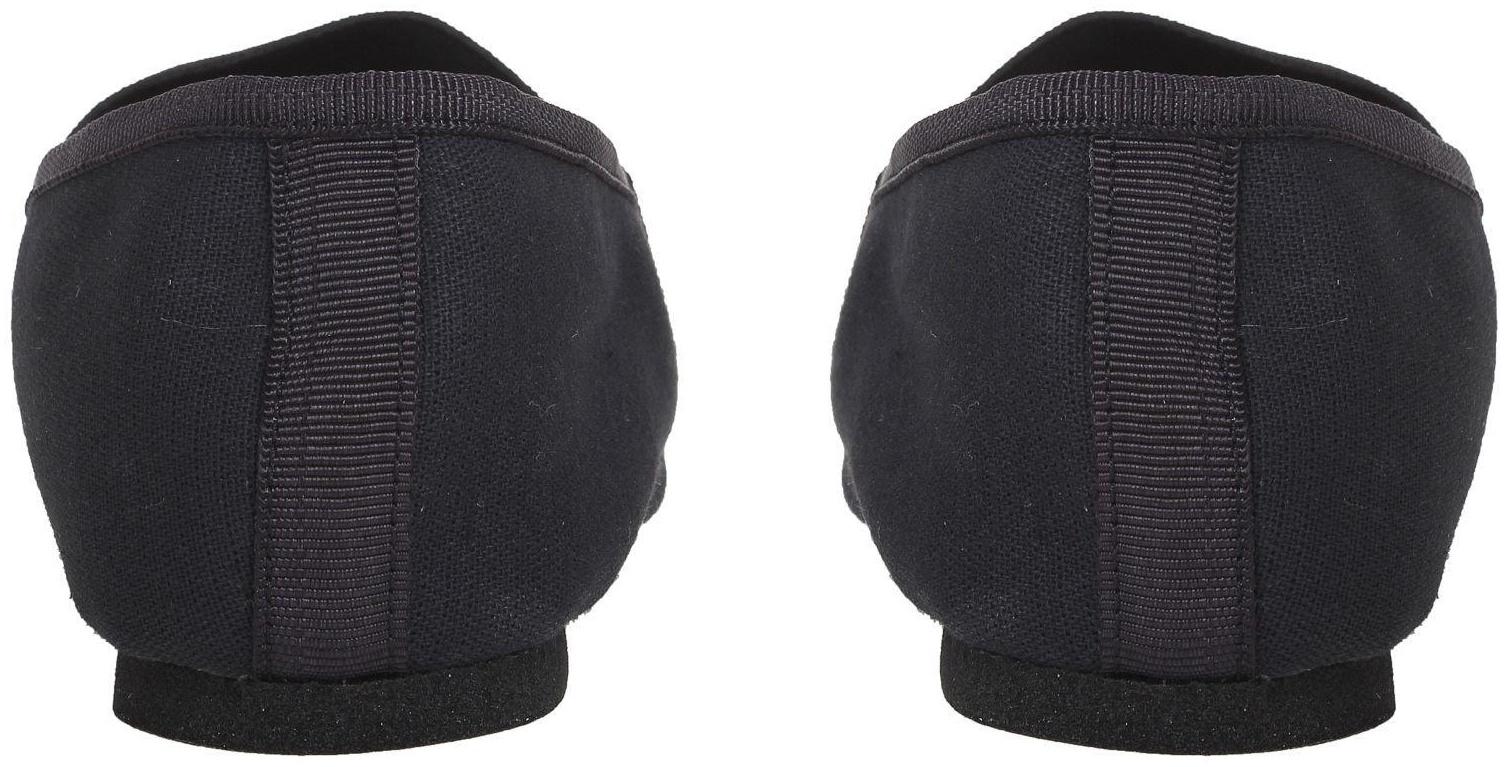 Джазовки тканевые, с резинкой, длина по стельке 25,5 см, цвет чёрный