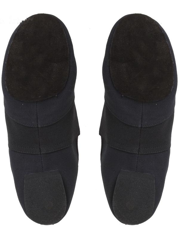 Джазовки тканевые, с резинкой, длина по стельке 25,5 см, цвет чёрный