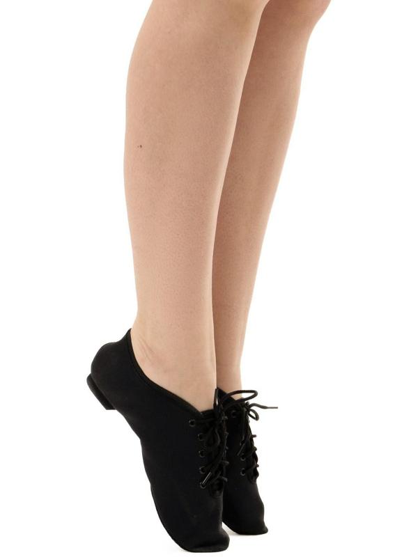 Джазовки тканевые, длина по стельке 19,5 см, цвет чёрный