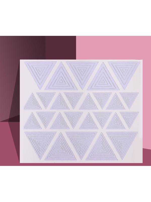Трафареты для декора «Треугольники», 2 вида, фасовка 6 шт