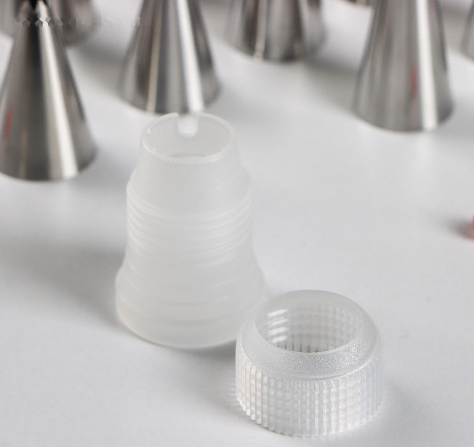 Набор насадок кондитерских Доляна, 24 шт, d=1,5 см, адаптер, насадки в ассортименте