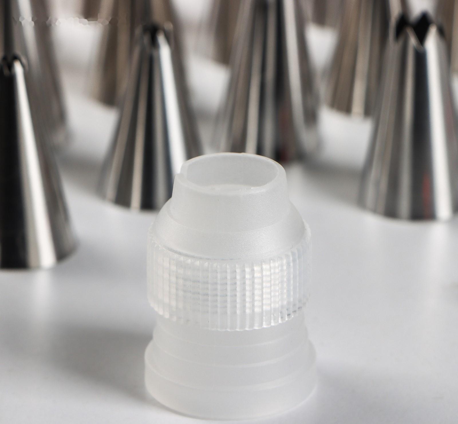 Набор насадок кондитерских Доляна, 24 шт, d=1,5 см, адаптер, насадки в ассортименте