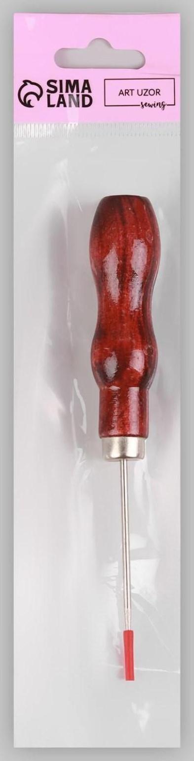 Шило швейное, 13 × 2 см, цвет красный