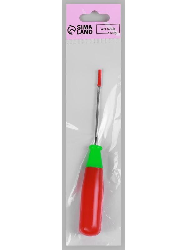 Шило швейное, с отверстием на конце, 12,5 × 1,7 см, цвет МИКС