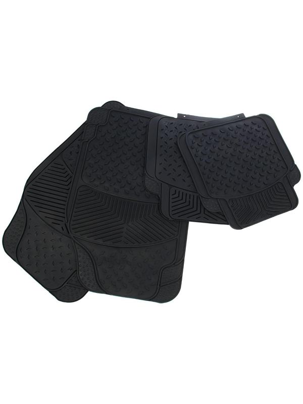 Коврики автомобильные универсальные Airline ACM-RM-02, полимерные, черные, набор 4 шт