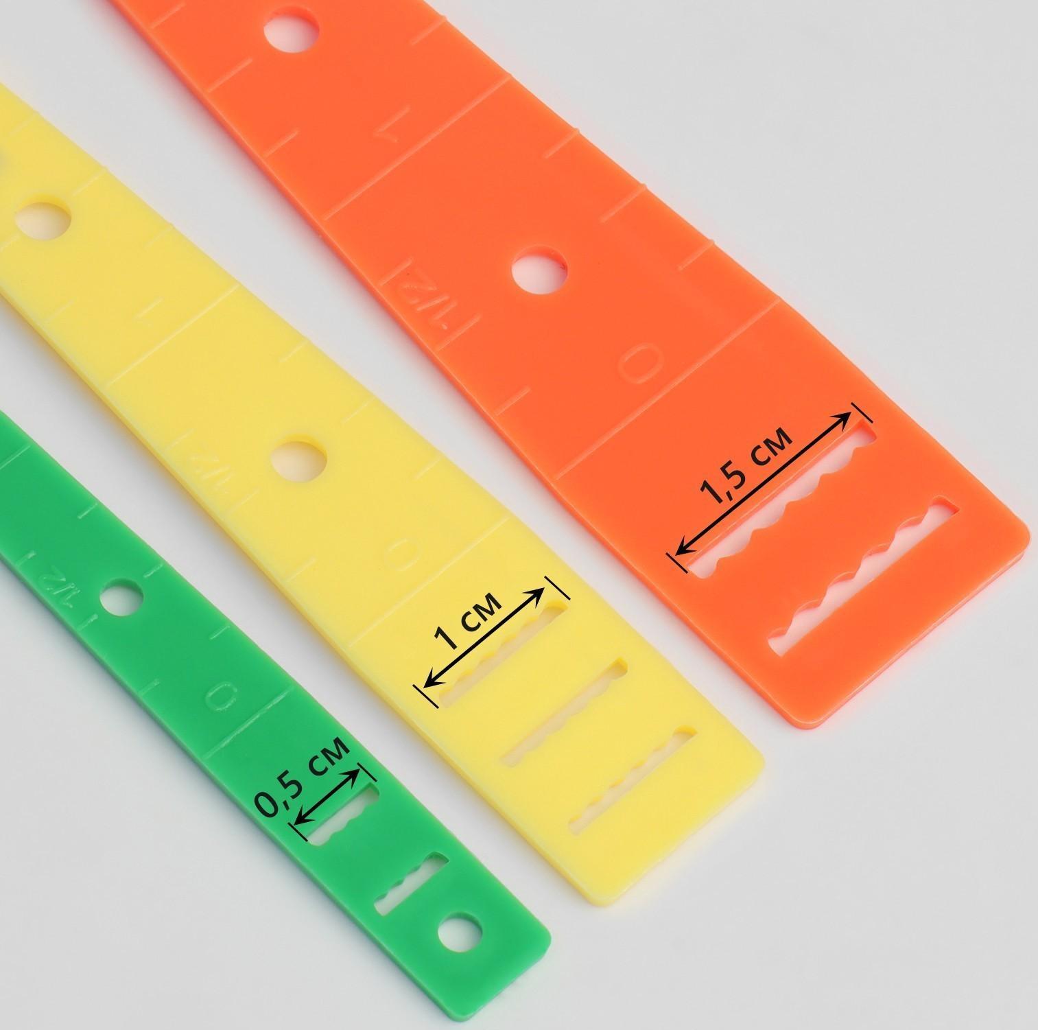 Набор приспособлений для вдевания резинки, 3 шт