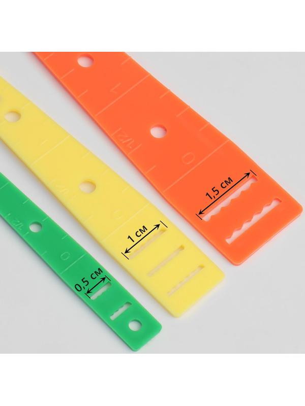 Набор приспособлений для вдевания резинки, 3 шт