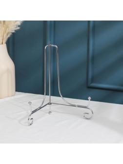 Подставка под тарелки Доляна, 13,5×20,5 см, цвет хром