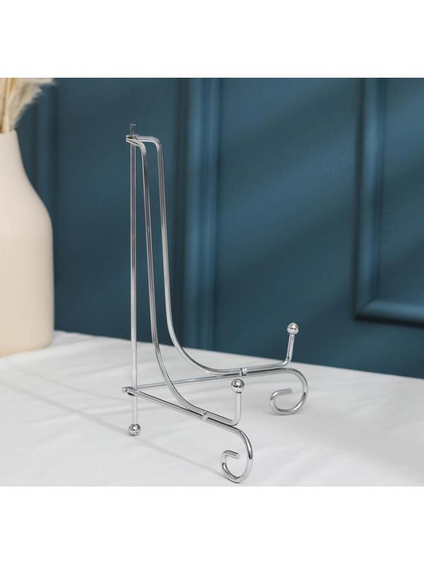 Подставка под тарелки Доляна, 13,5×20,5 см, цвет хром