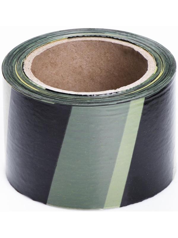 Лента оградительная, чёрно-желтая, ширина 7,5 см, 100 м