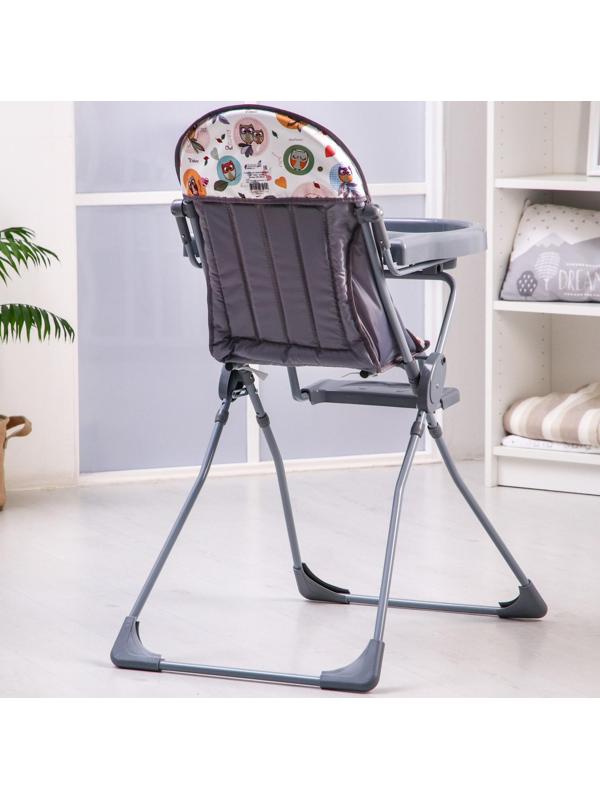 Стульчик для кормления Selby 152 «Совы», цвет серый