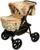 Коляска-трансформер «Пилот», пластиковые колёса, оттенки бежевого, рисунок МИКС