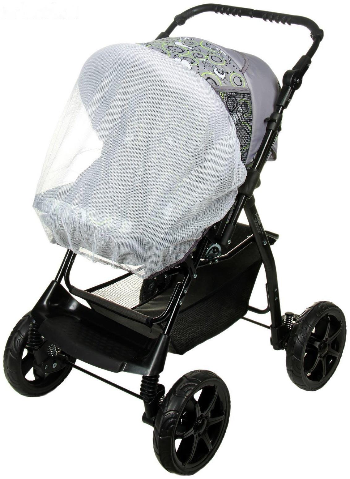 Коляска-трансформер «Пилот», пластиковые колёса, цвет серый, рисунок МИКС