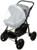 Коляска-трансформер «Пилот», пластиковые колёса, цвет серый, рисунок МИКС
