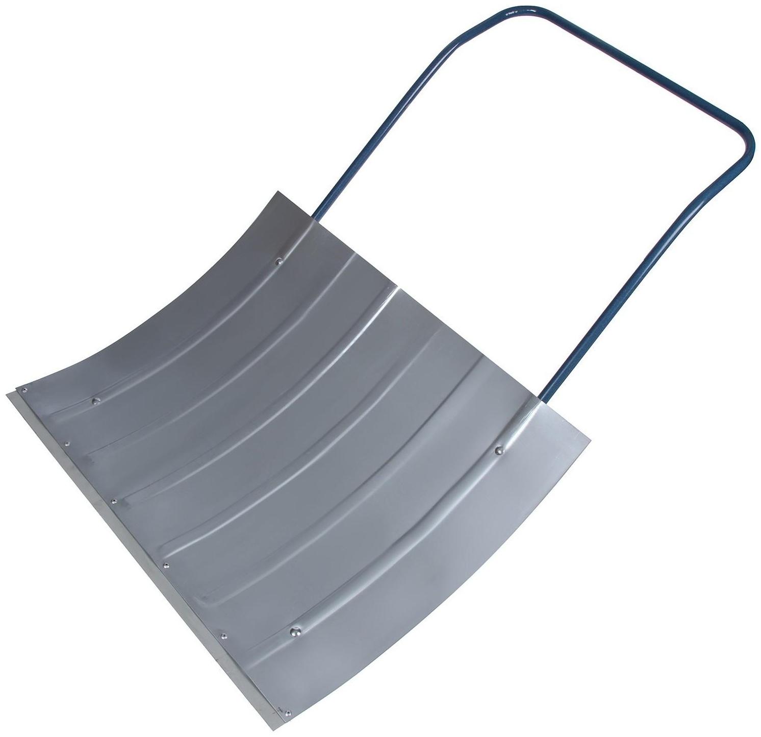 Движок оцинкованный, размер ковша 60 × 75 см, металлическая планка, ручка цвет МИКС