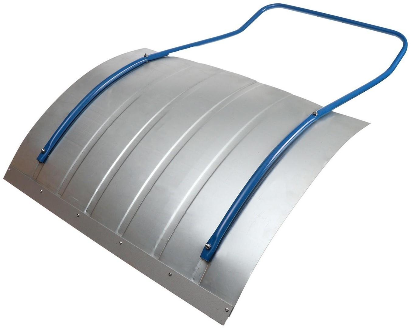 Движок оцинкованный, размер ковша 60 × 75 см, металлическая планка, ручка цвет МИКС