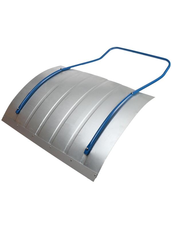 Движок оцинкованный, размер ковша 60 × 75 см, металлическая планка, ручка цвет МИКС