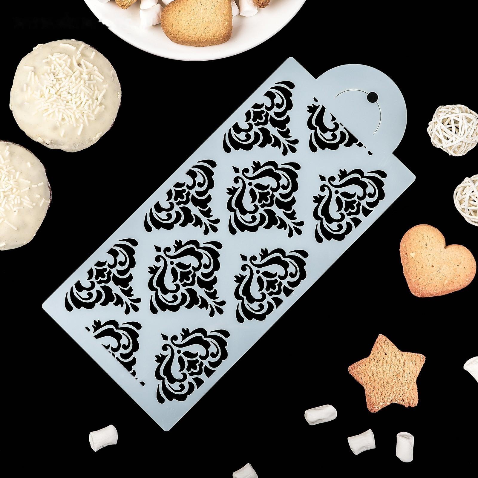 Трафарет для выпечки и нанесения айсинга «Барокко», 23×10 см