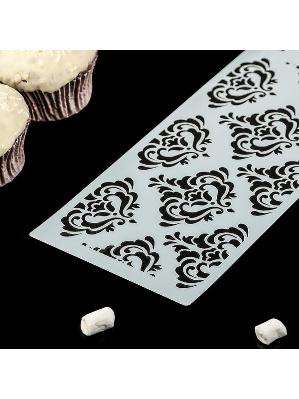 Трафарет для выпечки и нанесения айсинга «Барокко», 23×10 см