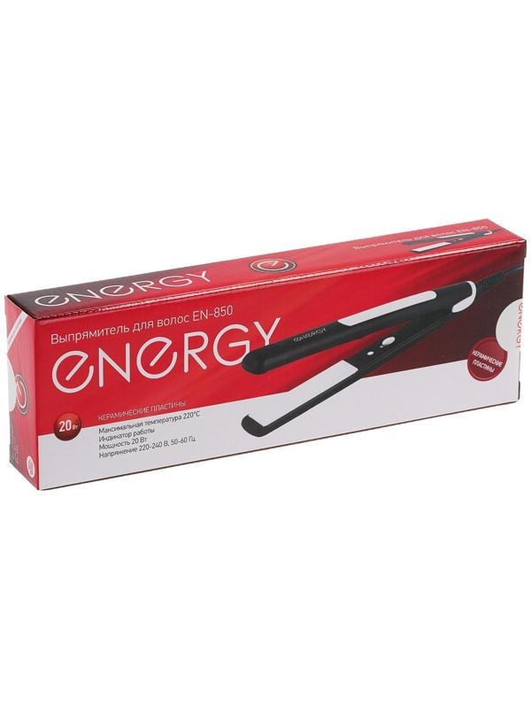 Выпрямитель ENERGY EN-850, 20 Вт, керамическое покрытие, 22х85 мм, до 220°С, черный