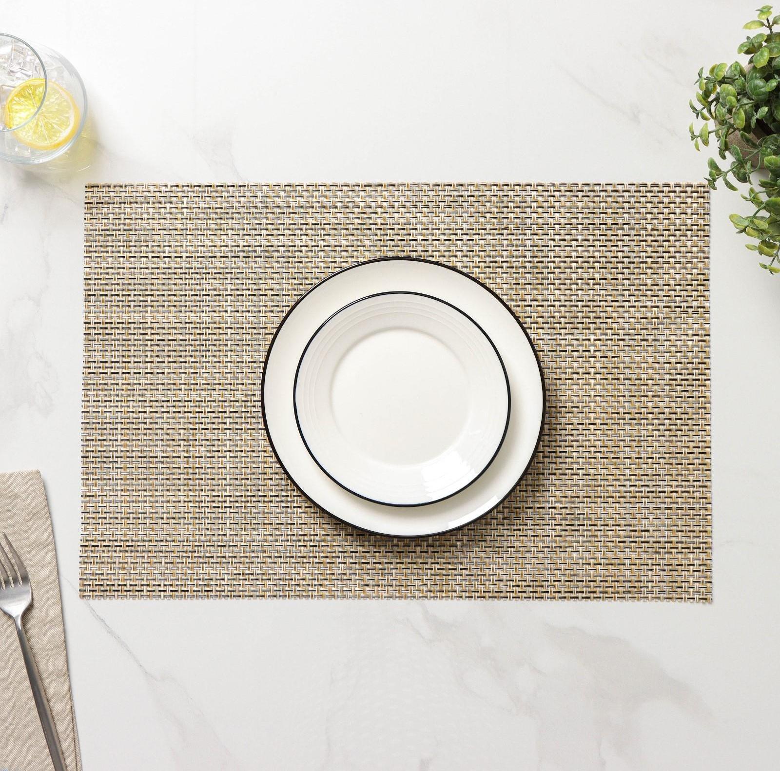 Салфетка сервировочная на стол «Классика», 45×30 см, цвет серый