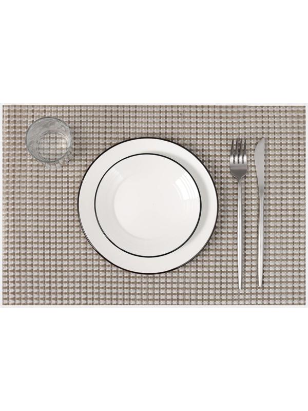 Салфетка сервировочная на стол «Шахматы», 45×30 см, цвет коричневый, 1585655