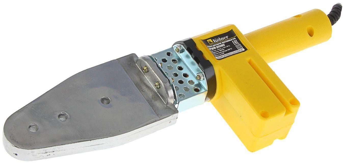 Аппарат для пластиковых труб Kolner KPWM 800 МC, 800 Вт, комплект насадок