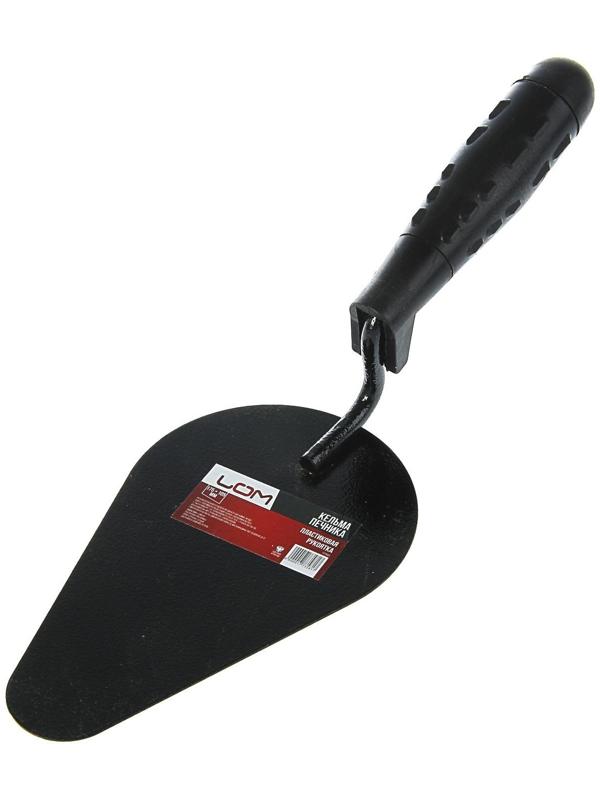 Кельма печника ЛОМ, 175 х 105 мм, сталь, порошковая окраска, пластиковая рукоятка