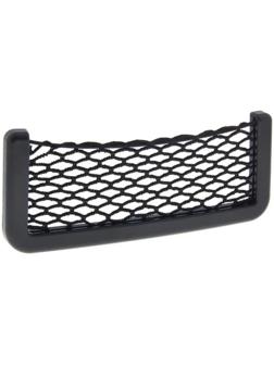 Карман-сетка под телефон на клейкой ленте, 14.5×8 см, чёрный