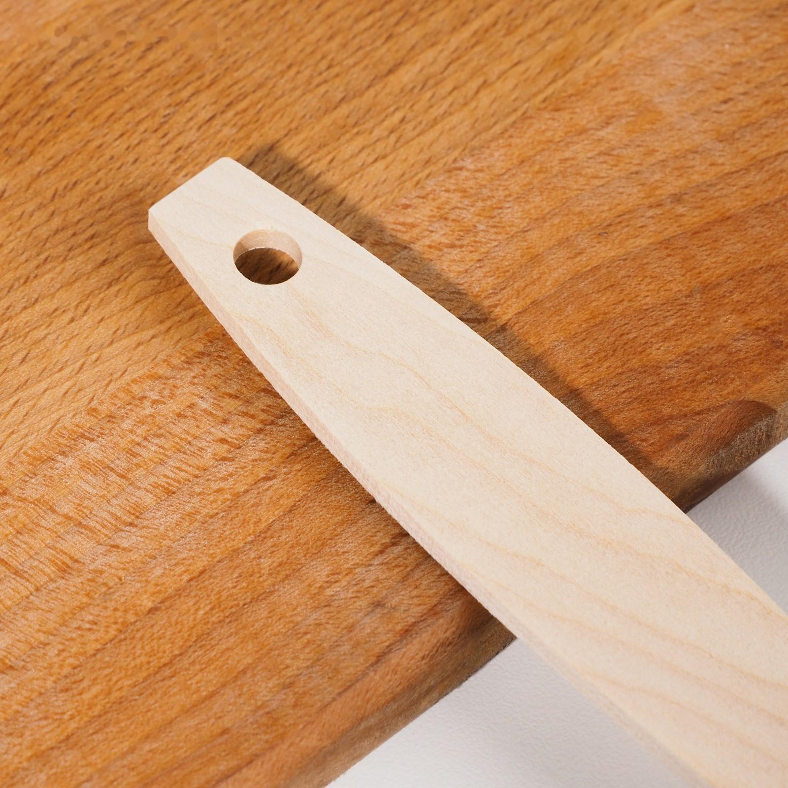 Лопатка деревянная 245х45х4 мм 