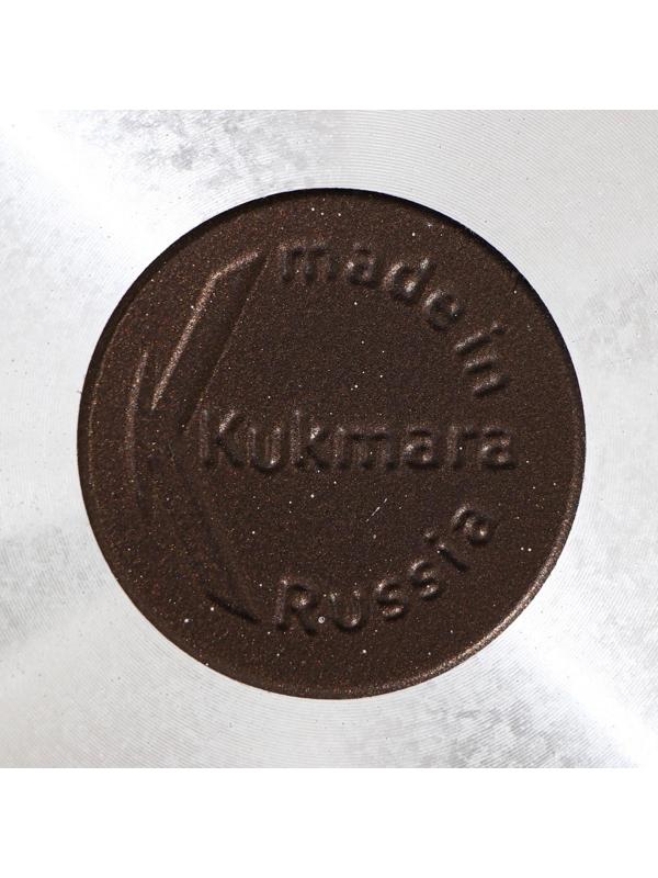 Сковорода, d=22 см, съёмная ручка, антипригарное покрытие, цвет кофейный мрамор