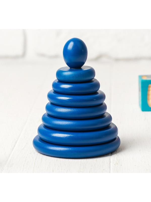 Пирамидка «Синяя», 8 деталей