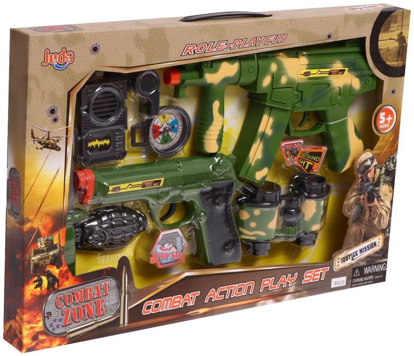 Набор военного «Защитник», 8 предметов, световые и звуковые эффекты