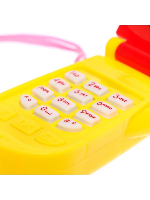 Музыкальный телефон «Весёлые звери», световые и звуковые эффекты