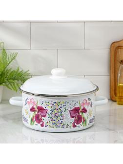 Кастрюля «Мозаика», 5 л, индукция, цвет белый