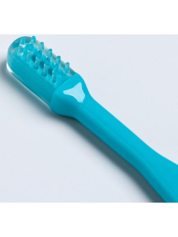 Набор детских щёток 3 шт.: щётка силиконовая, массажёр, щётка с мягкой щетиной (нейлон), от 3 мес., цвета МИКС