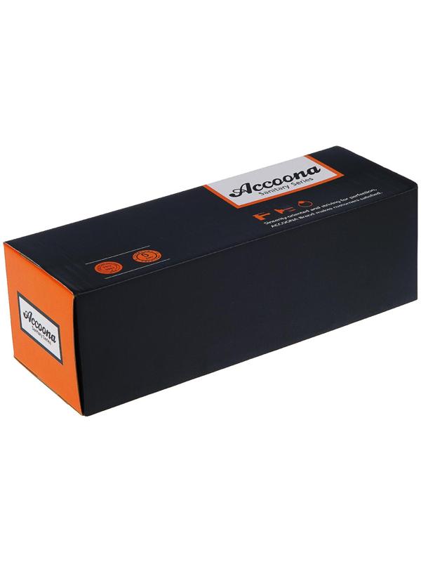 Смеситель для ванны Accoona A7182G, двухрычажный, белый/хром