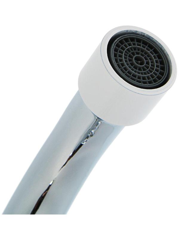 Смеситель для ванны Accoona A7182G, двухрычажный, белый/хром