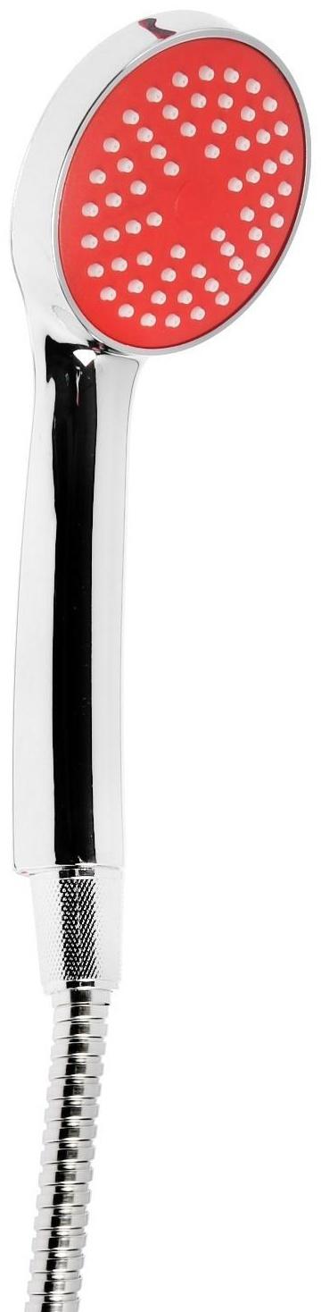 Cмеситель для ванны Accoona A7182N, двухрычажный, красный/хром