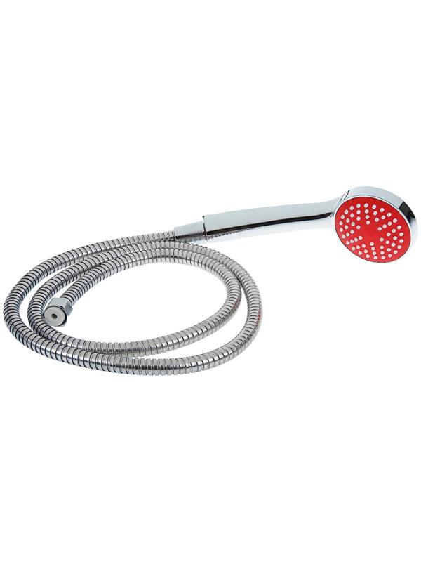 Cмеситель для ванны Accoona A7182N, двухрычажный, красный/хром