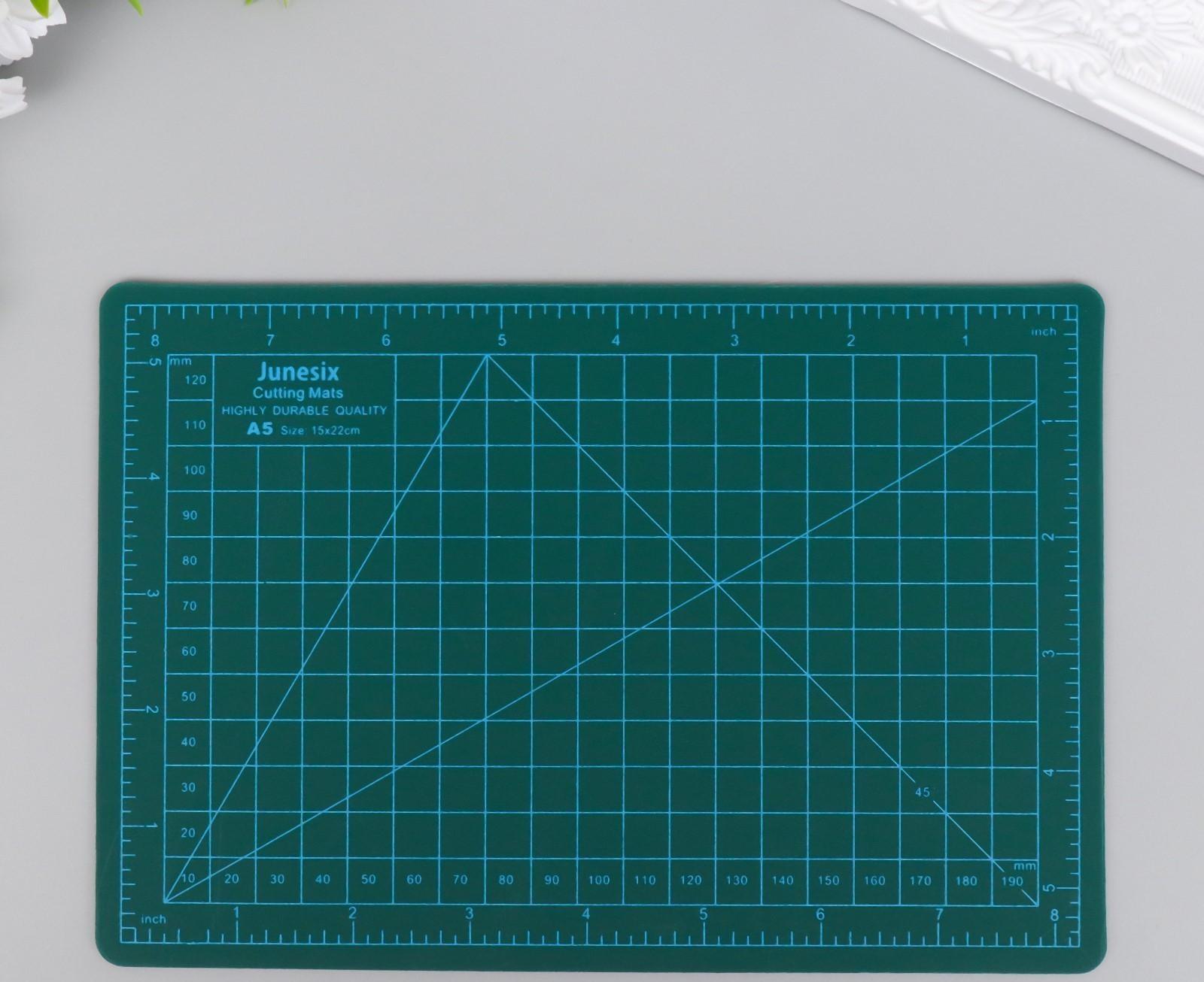 Резиновый мат для творчества формат А5 21х14,8 см толщина 3 мм МИКС