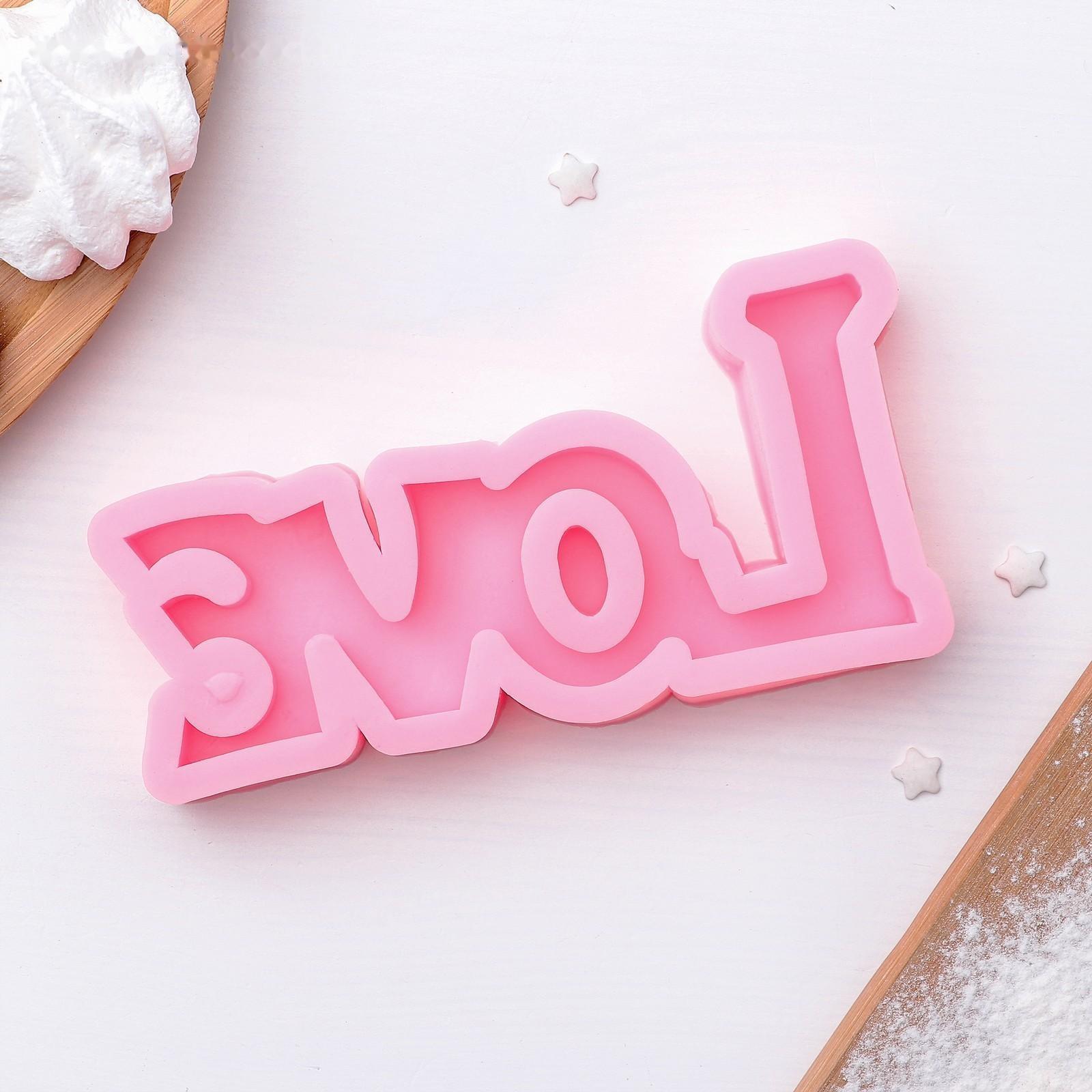 Молд «Любовь», 14,5×7,5см, цвет розовый